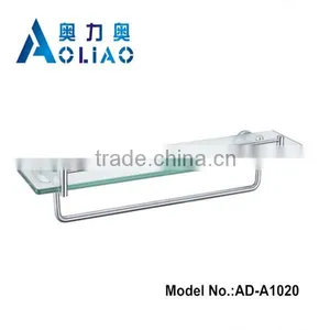High Quality Bathroom Accessory Stainless Steel Single Glass Platproms thumbnail-1