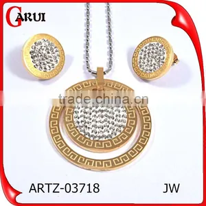 European Fashion Jewellery Gold Plated Fashion And Costume Jewelry Set thumbnail-1