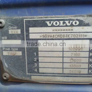 Volvo FM12 Fh12 Headtruck Truck Head Volvo FM12 Headtruck for Trailer Truck and Pump Truck Second Hand Headtruck Volvo thumbnail-3