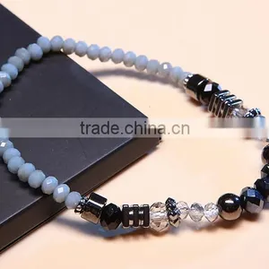 Wholesale Men Ans Women Beads Bracelet Alloy Glass Beads Bracelet thumbnail-4