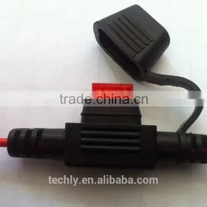Brown 3A Mini Fused Lead UL 1015 20AWG 600V 105C of Wire Cable Assembly thumbnail-2