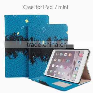 With Stand up Function and Cards Slots Magnet pu Leather Case for Ipad/mini thumbnail-1