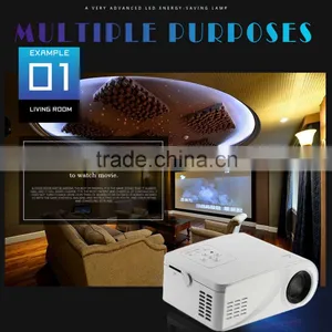 2016 New Arrival X6 Mini Size Full HD 1080P Household Projection Led Video Projector thumbnail-4