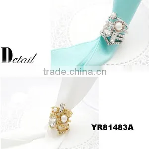 Round Pearl Gemstone Plated Women Ring Fashion Jewellery Gift thumbnail-1