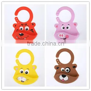 2016 New Cute Animal Patterns Non-toxic Soft Silicone Waterproof Baby Bibs thumbnail-1