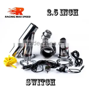 2.5 Inch Type y 304 Stainless Steel Electric Exhaust Cutout Vacuum Valve With Switch thumbnail-1