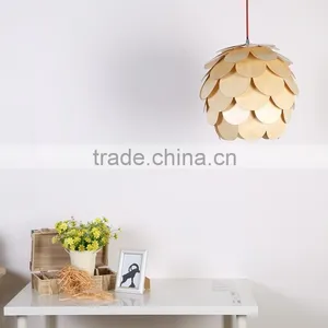 Modern Fancy Design Wooden Pendant Light for Home/hotel JK-8005B-32 LED Pendant Light thumbnail-1