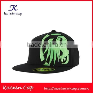 Custom Fitted Flat Brim Caps Hats With Custom Embroidery Logo thumbnail-1