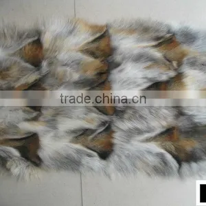 Factory Wholesale 100% Genuine Patched Fox Fur Plates thumbnail-3
