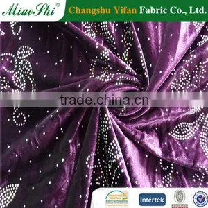 High Performance Elastic Two-colored Polyester Velour With Diamond Fabric thumbnail-1