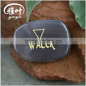 Wholesale Laser Engraving Gems Stones/Natural Grey Agate Engraving Stones thumbnail-1
