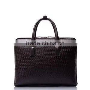 Luxury Leather Notebook Bag Men Business Executive Bag thumbnail-3