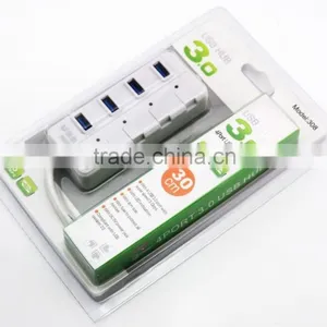 3.0 Super High Speed 4 Port Usb Hub With Switch Button thumbnail-4