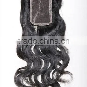 Express Brazilian Human Hair Cheap Virgin Hair Bundles With Free Parting Lace Closure thumbnail-6