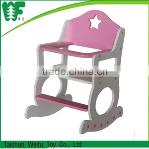 Hot Sale Safe Wooden Doll Rocking Chair thumbnail-1