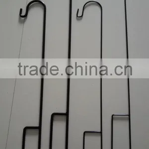 White Small Metal Shepherd Hook thumbnail-4