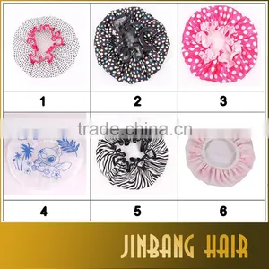 2016 New High Quality Night Sleep Cap Bonnet Hat For Long Hair Lady Girl Silk Hair Bonnet Nightcap thumbnail-4