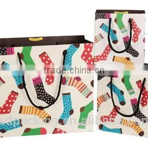 Christmas Printing Socks Pattern Gift Bag,lovely Present Bag thumbnail-2