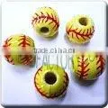 Softball Shaped Ceramic Beads thumbnail-1