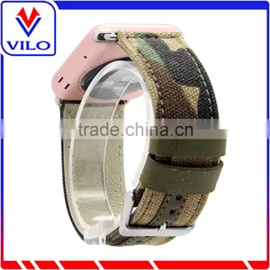 2016 Hot Selling Fashion Canvas Strap Band For Apple Watch 38mm 42mm thumbnail-2