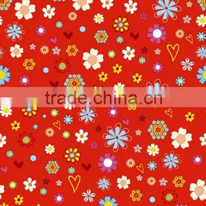 Wholesaler 100% Polyester Taffeta Flower Print Fabric Textile thumbnail-1