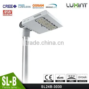 CE Rohs Adjustable Arm Meanwell Driver 100-140lm/W Different Beam Angle Modular Design 40W LED Street Light Manufacturer thumbnail-2