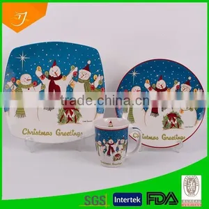 Porcelain Dinnerware With Snowman Family,dinner Set for Christmas thumbnail-2