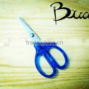 4" Colour Good Quality Children Scissors With Transparent Handle BD-S1657 thumbnail-1