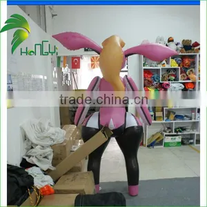 Soft PVC0.4 Lovely Inflatable Rabbit / Bunny Girl / Inflatable Bunny thumbnail-6