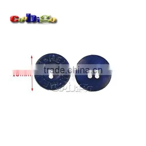 15mm(24L) Fashion Character Buttons Blue Nylon 4 Holes Sewing Craft DIY Accessories For Bag Garment #FLN008-15(Blue) thumbnail-1
