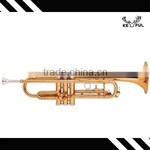 Keful bb Yellow Brass Trumpet Made in China thumbnail-1