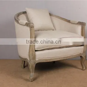 Rural Wooden Big Size Sofa Armchair thumbnail-2