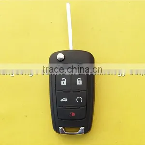 Keyless Entry Flip Remote Key Chevrolet 4+1 Buttons HU100 Blade thumbnail-2