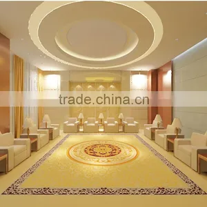 Golden Color VIP Room Handmade Carpet With Carving,Handtufted Carpet With Carving thumbnail-1
