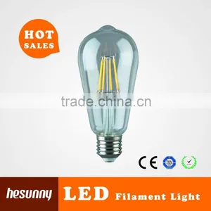 ST64 Filament Led 4W Based E27 B22 Replace 40W ST64 Edison Bulbs High Quality Two Years Warranty thumbnail-1