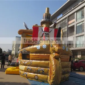 Commercial Outdoor Inflatable Pirate Ship Slide Small for Kids thumbnail-3