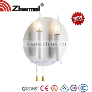 Two Rope Pull Off Candle Modern E14 Wall Lamp,bedside Lamp thumbnail-1