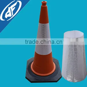 PVC Prismatic Reflective Traffic Cone Sleeve for Safety Collar thumbnail-2