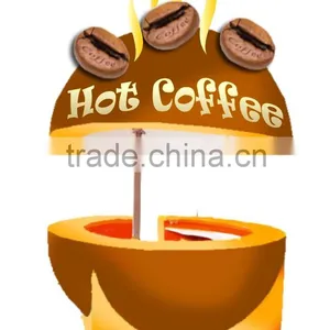 Fiberglass Mobile Coffee Kiosk Mobile Food Cart 2015 thumbnail-3