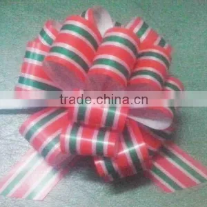 HOT SALE! 5 Inch Printed Poly Ribbon Gift Wrapping Decoration Hongkong Pull Bow thumbnail-1