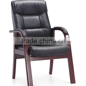C44 Wooden Leg Conference Chair for Meeting and Visitor thumbnail-1