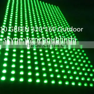 Led P10 Module Single Color Green Color Module Outdoor Led Display Screen thumbnail-1