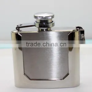 500ml Laser Welding Copper Black Alcohol 6oz Disposable Hip Flask With Cigarette Case thumbnail-5
