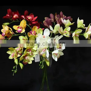Hot Sale 2016 Low Price Artificial Flower Simulation Butterfly Orchid With Seven Heads thumbnail-2