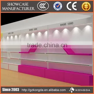 Beautiful Showroom Decoration For Shoe Shop Shelves thumbnail-1