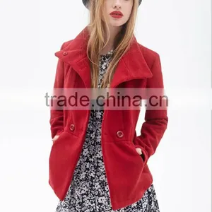 Turkish Woman Coat With Woolen Blended Fabrics Women Fashion Coats 2015 thumbnail-4