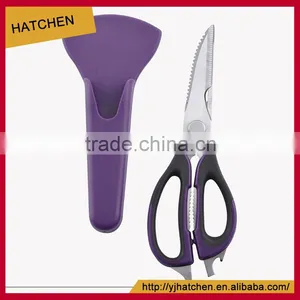 SK-009 LFGB Certificated 2cr13 S/s Colourful Scissors Kitchen Shears thumbnail-5