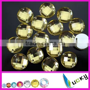 LUCKY Highest Quality Flat Back Sew-on Acrylic Stone Acryl Strass thumbnail-3