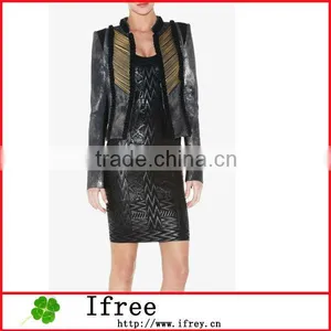 Black Cool Like Leather Casual Jacket thumbnail-1