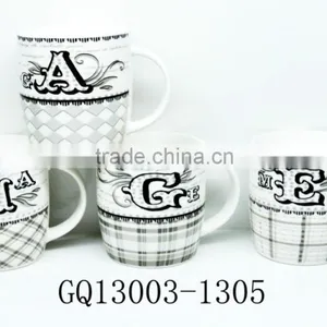 Cheap Sale Korean Bone China With Decals 12oz and High Quality thumbnail-1